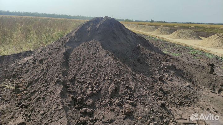 Земля полевая для растений, газона, грунт, песок