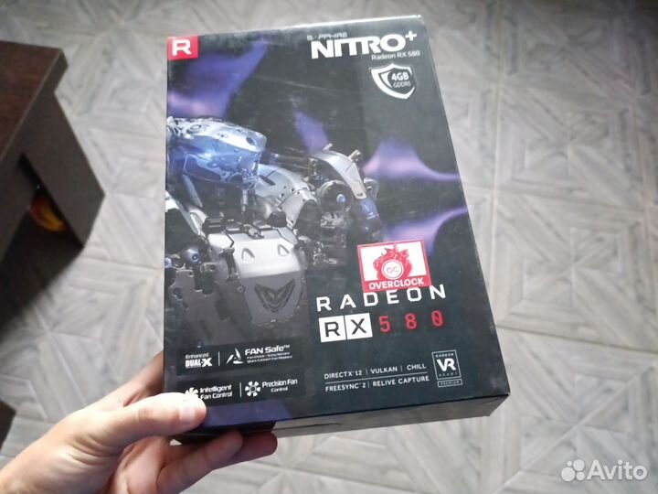 Видеокарта rx580 4gb sapphire nitro