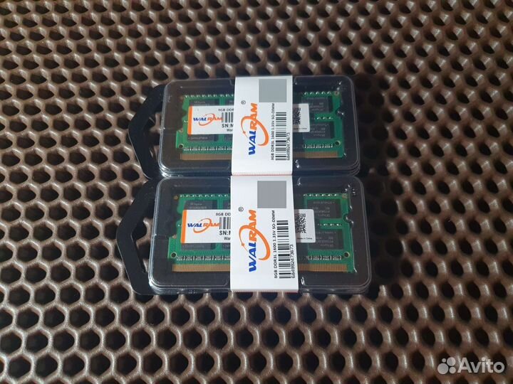 Озу ddr3l SO-dimm 8Gb 1600MHz для ноутбука