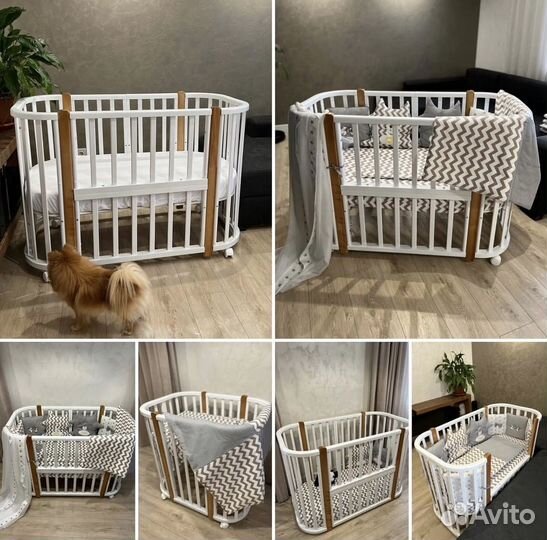 Кроватка детская с маятником