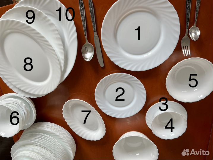 Сервиз столовый фарфор