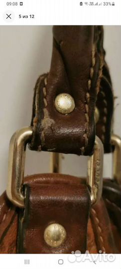 Gucci сумка кожа. Винтаж. Шопер