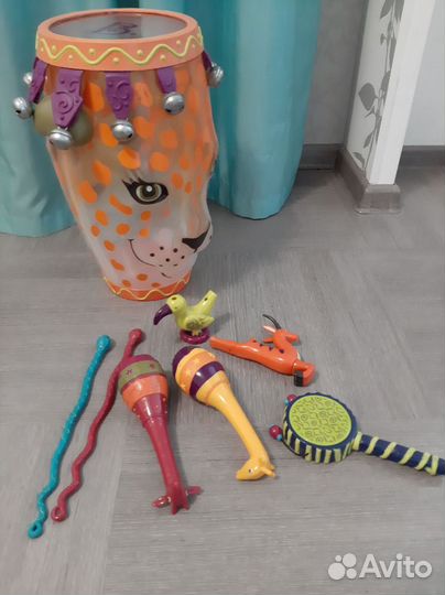 Барабан с музыкальными игрушками
