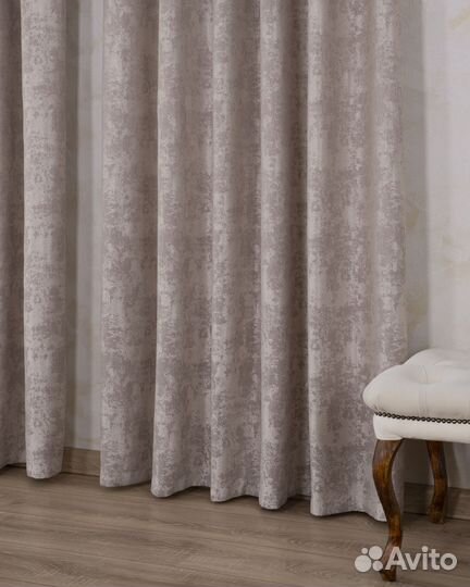 Портьеры мрамор Зарина Розовый жемчуг шторы