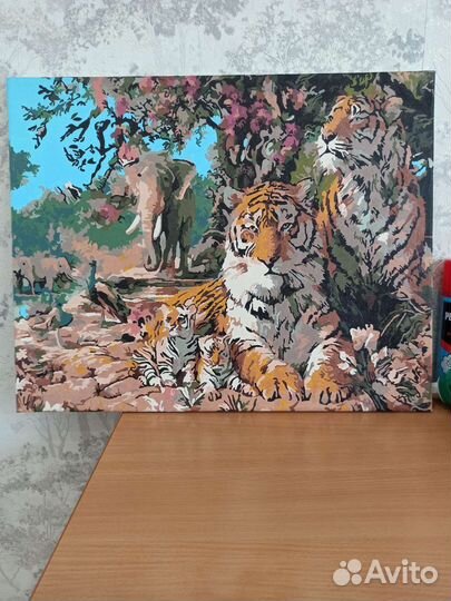 Картина по номерам на холсте