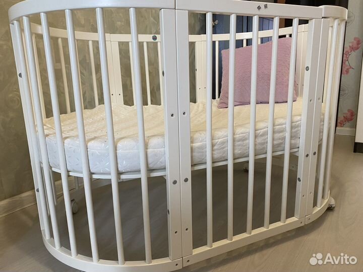 Кровать - трансформер детская кроватка круглая