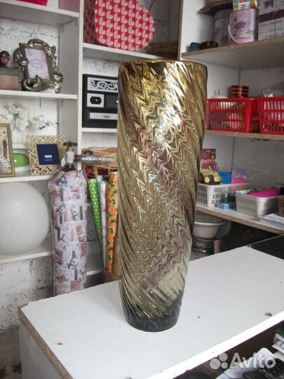 Ваза для цветов стекло 36 см