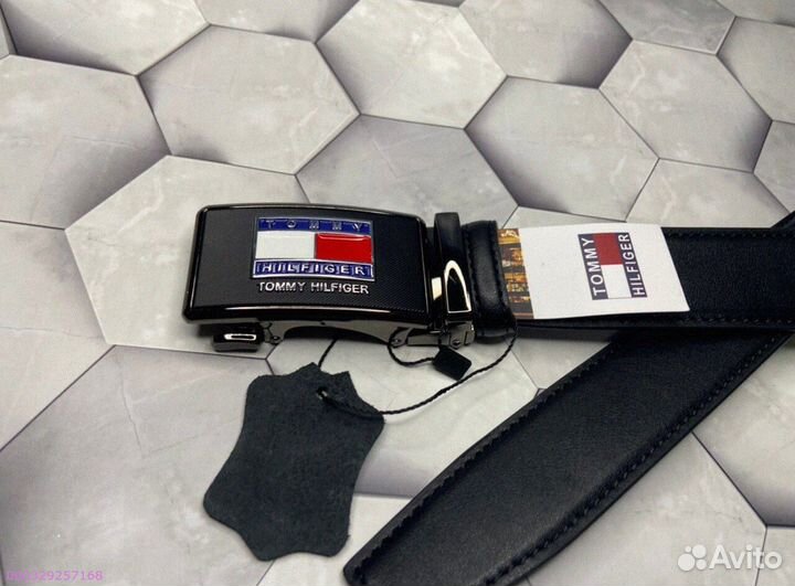 Ремень Tommy Hilfiger автомат с гравировкой