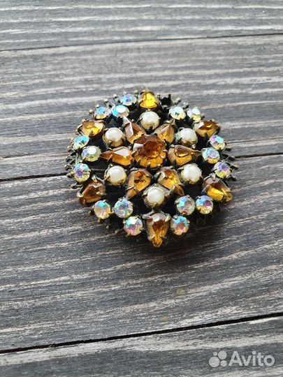 Брошь винтажная Чехия