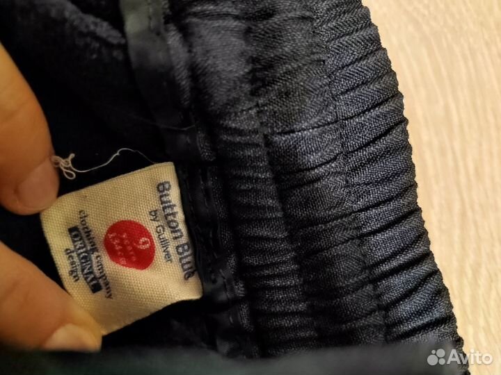 Теплые брюки button blue новые на флисе 134 рост