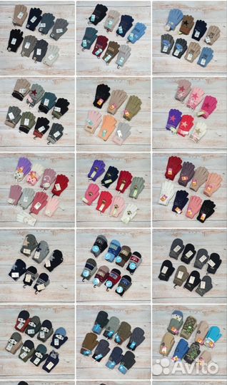 Варежки и перчатки зима