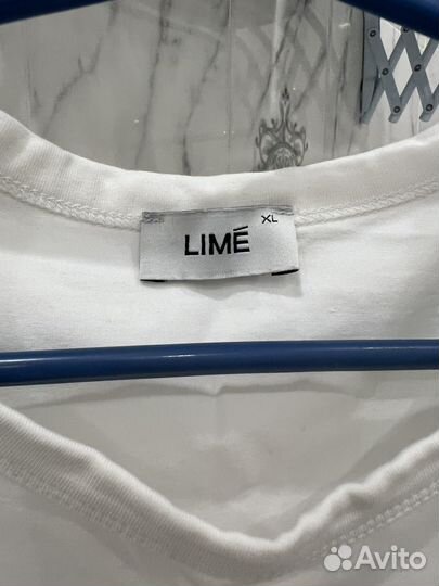 Футболка lime белая женская XL