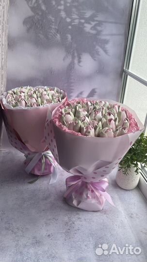 Зефирные тюльпаны, букеты из зефира