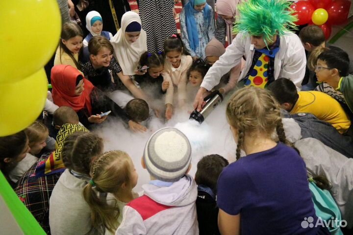 Аниматоры Шоу мыльных пузырей Крио Химическое шоу