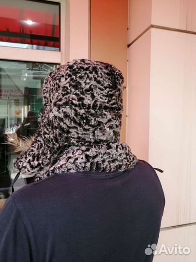 Каракуль папаха ушанка воротник