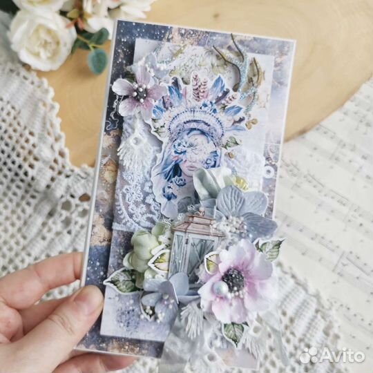 Открытка ручной работы 