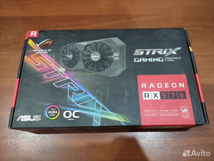 Видеокарта asus ROG Strix RX 570 4Gb