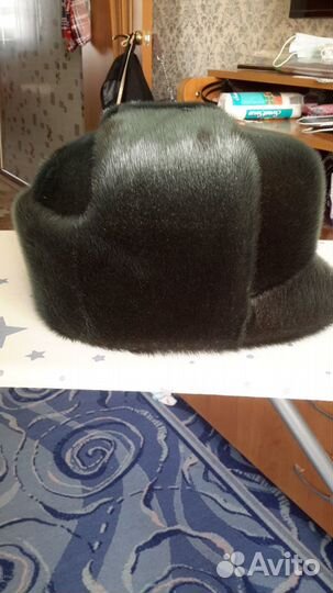 Мужская кепка из нерпы с козырьком