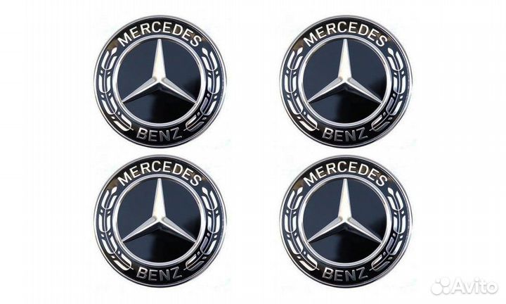 Комплект: колпак на диск Mercedes 4 шт