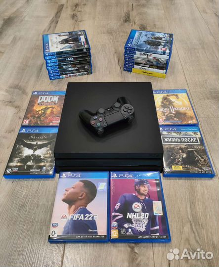 Sony PS4 pro + игры