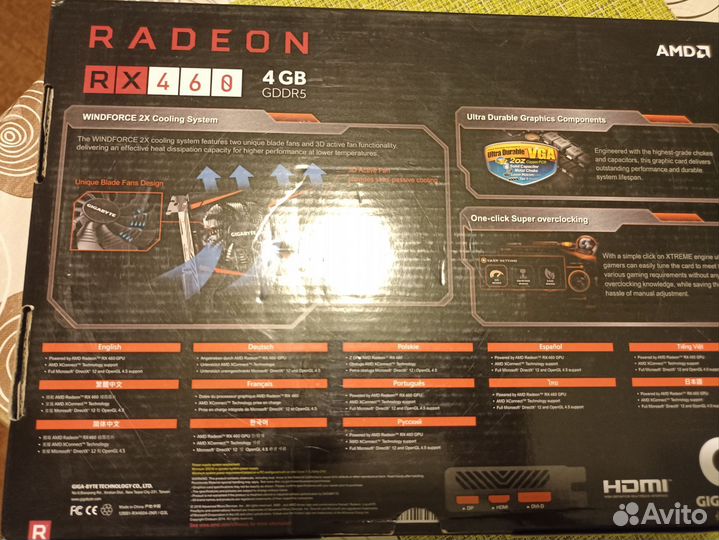 Видеокарта AMD Radeon RX 460 4GB