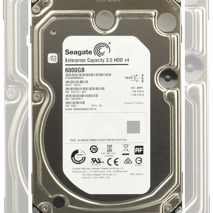 [ST6000NM0034] Жесткий Диск Seagate 6tb Sas St6000nm0034