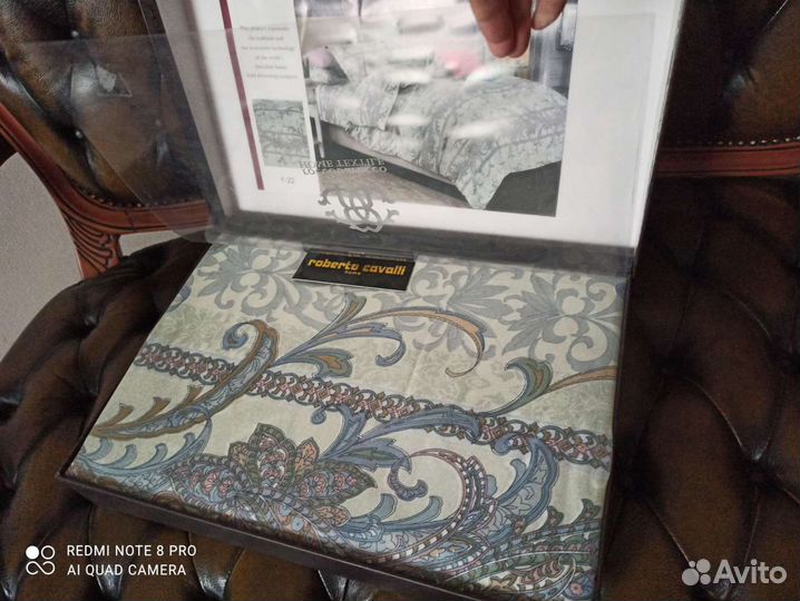 Белье постельное евро размер сатин roberto cavall