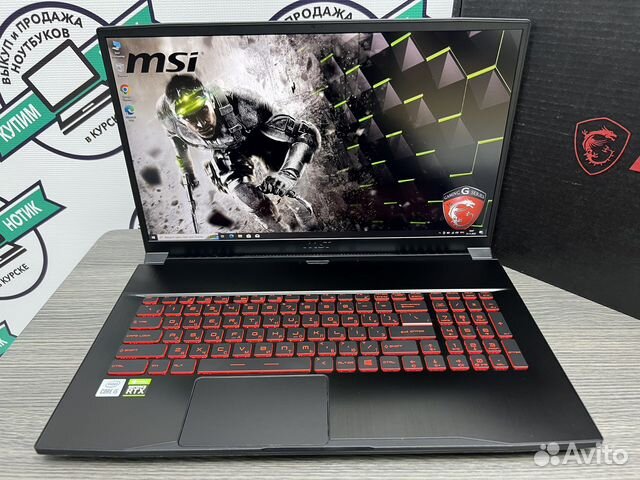 MSI 17 12 ядер Core i5-10500H 8G RTX3050 144Hz SSD