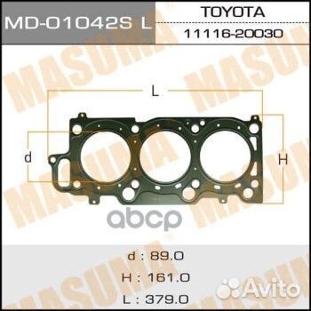 MD-01042SLH прокладка гбц LH Toyota Harrier, L