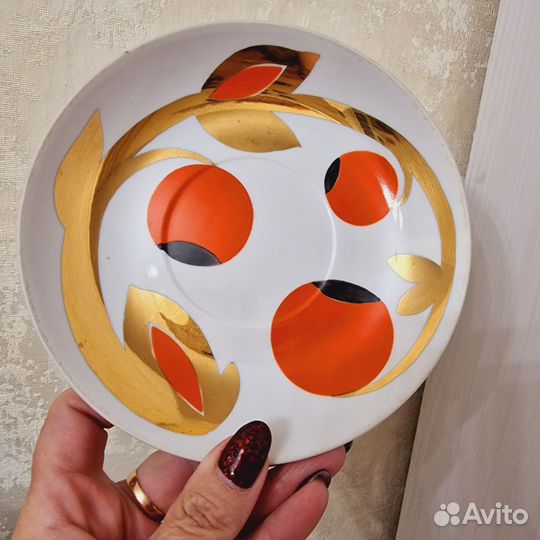 Чайная пара лфз.Золотой завиток