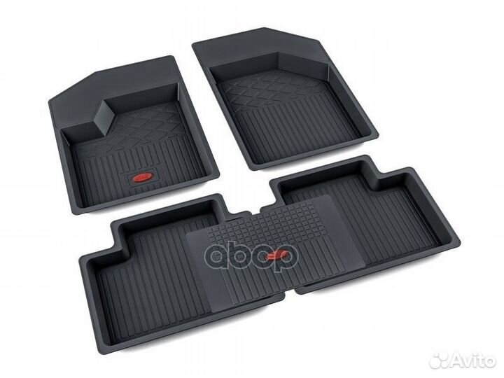 Коврики салона резина черный Hyundai Tucson 200