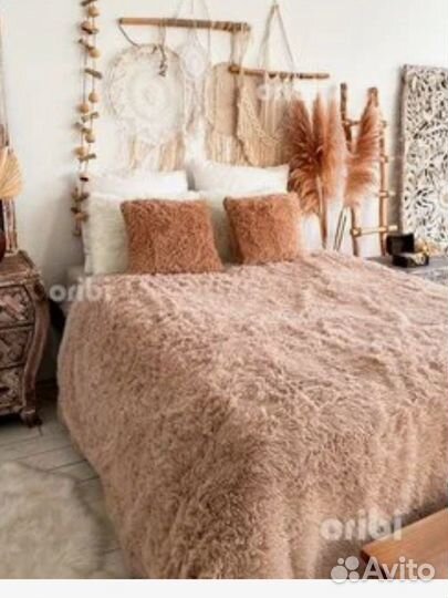 Плед травка бу