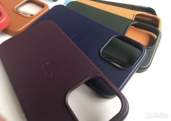 Кожаные чехлы на iPhone 14 -15 Pro Pro Max