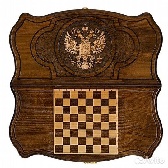 Нарды резные Командирские 40 х 40 см бук Армения 62503