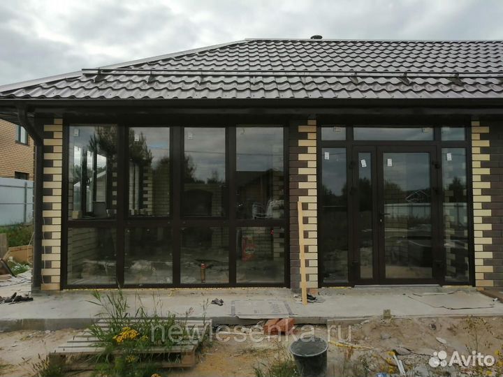 Алюминиевое фасадное остекление