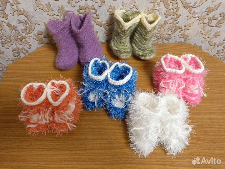 Пинетки и сапожки ручной работы
