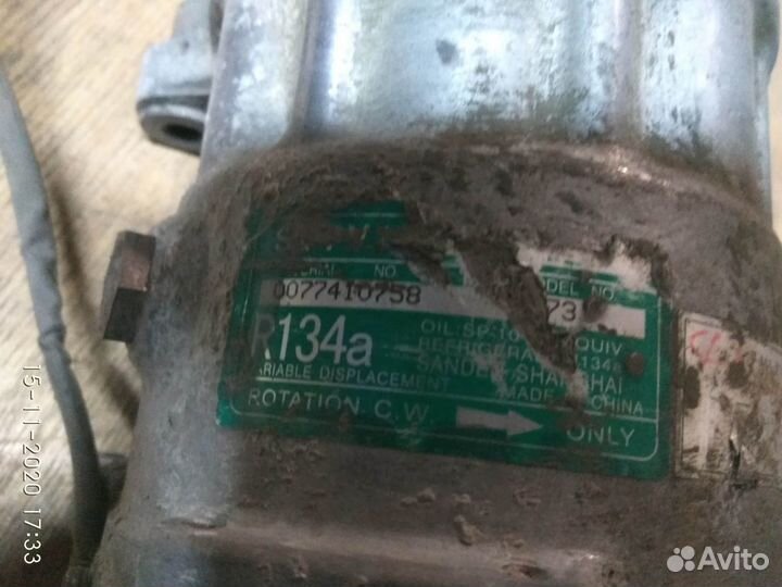 Компрессор кондиционера на Чери Тигго 2010 года