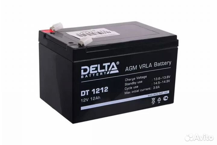 Аккумулятор ибп delta DT 1212 12V 12Ah