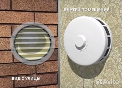 Клапан приточный кив 125 комплект