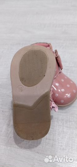 Ботинки демисезонные для девочки 19 размер