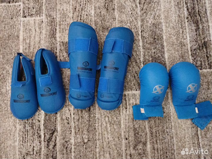 Защита голени и стопы для каратэ