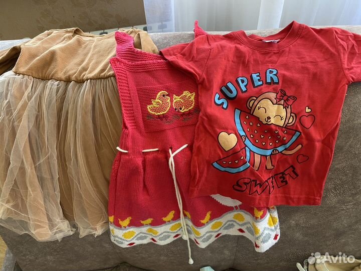 Вещи пакетом на девочку 86-92