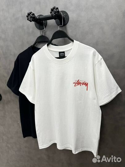 Футболка Stussy - Skateboard - Белая