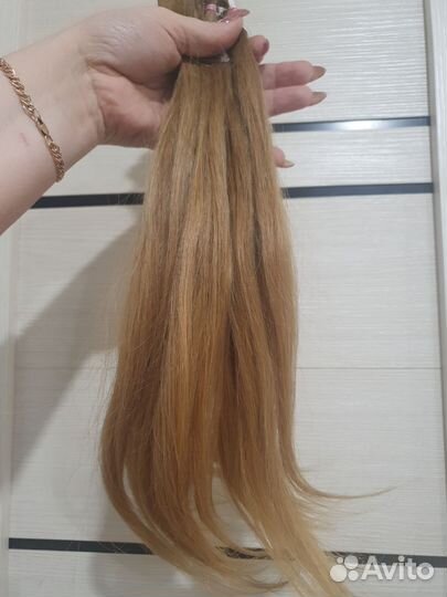 Волосы для наращивания 40 см русый