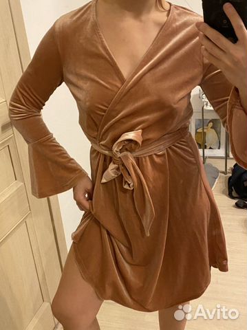 Бархатное Платье H&M