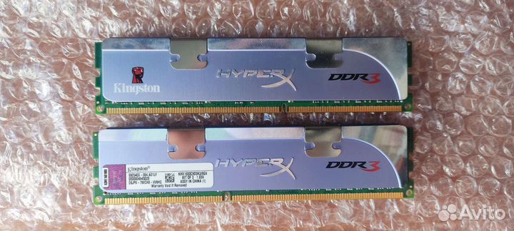 Оперативная память Kingston hyperx ddr3 1600 2x2gb