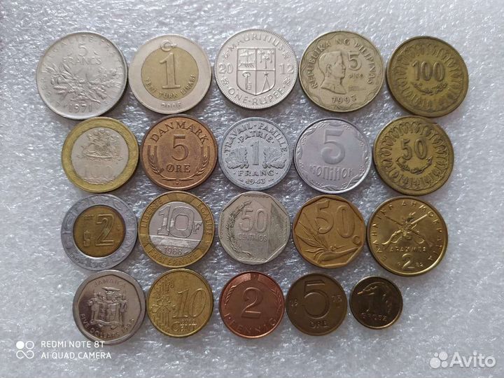 Набор иностранных монет