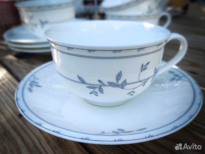 Костяной фарфор чашка с блюдцем Villeroy Boch