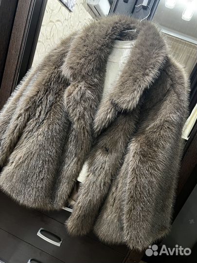 Шуба из эко меха