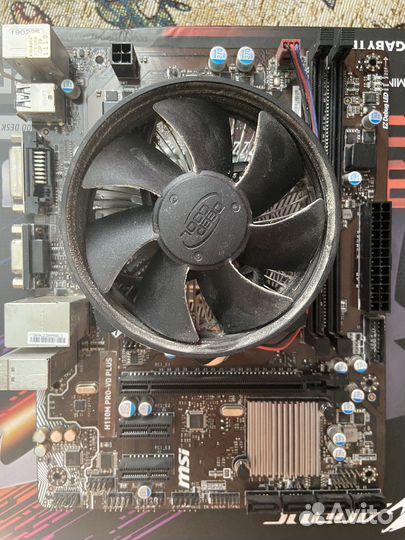 I5 7400 + msi H110 PRO-VD plus + Куллер